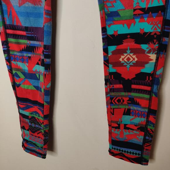 Chaps Aztec Pattern Leggings Skinny Cotton Stretch Southwestern - Picture 5 of 11